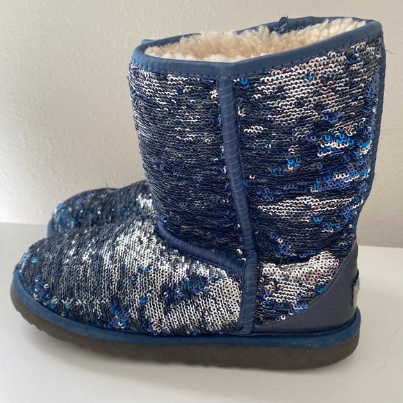 UGG Australia sequin classic short boots size 6 - Picture 2 of 9